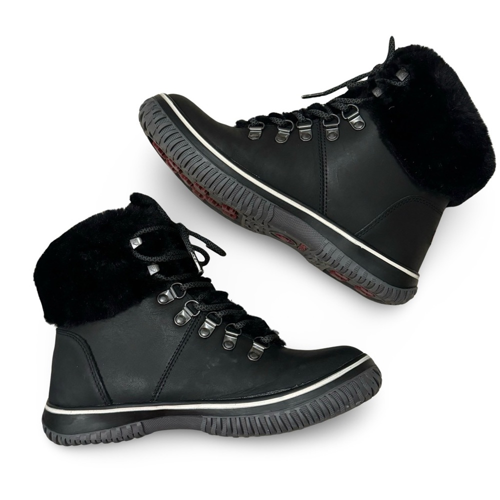 PAJAR Galat Waterproof Insulated Black Leather Winter Boot